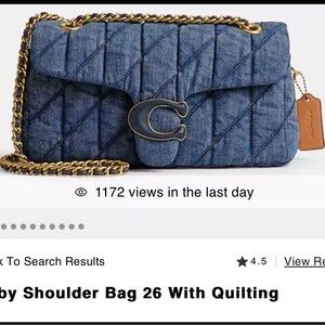 Coach Tabby 26 Denim